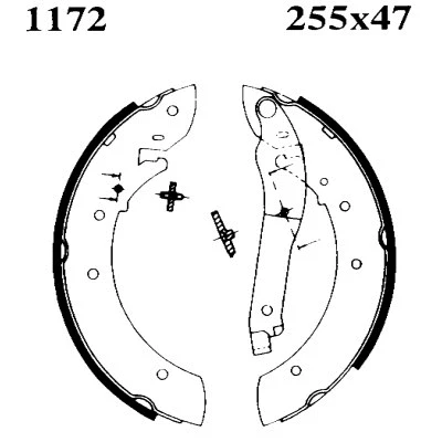 01172 BSF Комплект тормозных колодок (фото 1)