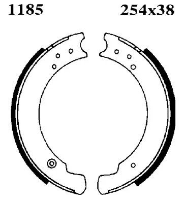 01185 BSF Комплект тормозных колодок (фото 1)