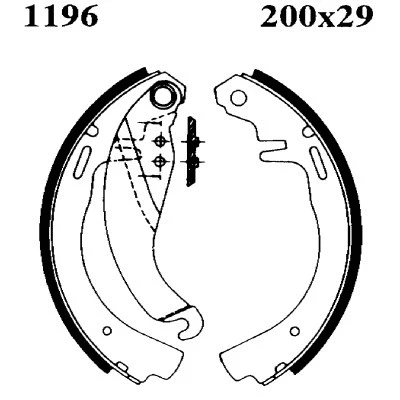 01196 BSF Комплект тормозных колодок (фото 1)