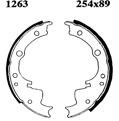 01263 BSF Комплект тормозных колодок (фото 1)