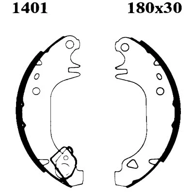 01401 BSF Комплект тормозных колодок (фото 1)