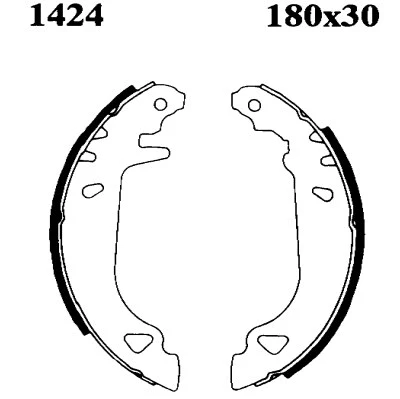 01424 BSF Комплект тормозных колодок (фото 1)