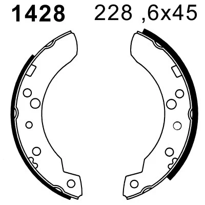 01428 BSF Комплект тормозных колодок (фото 1)