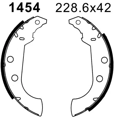 01454 BSF Комплект тормозных колодок (фото 1)