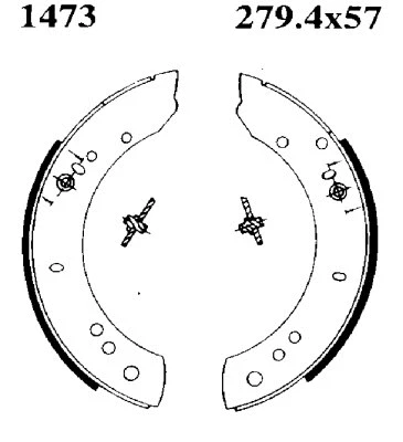 01473 BSF Комплект тормозных колодок (фото 1)