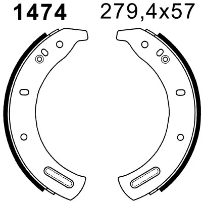 01474 BSF Комплект тормозных колодок (фото 1)