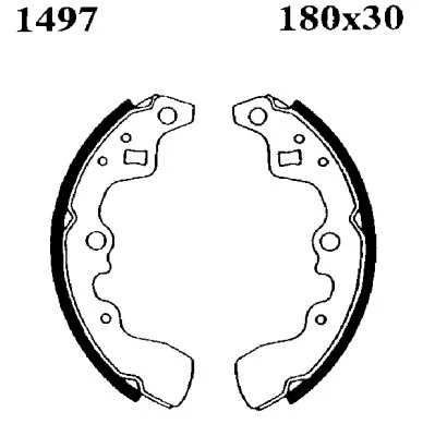 01497 BSF Комплект тормозных колодок (фото 1)