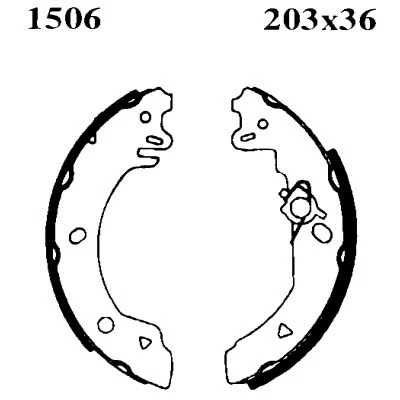 01506 BSF Комплект тормозных колодок (фото 1)