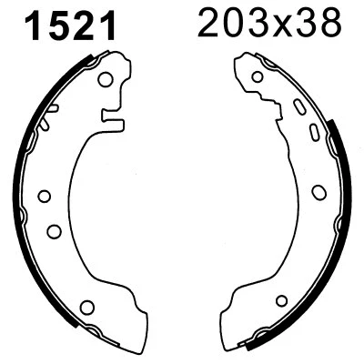 01521 BSF Комплект тормозных колодок (фото 1)