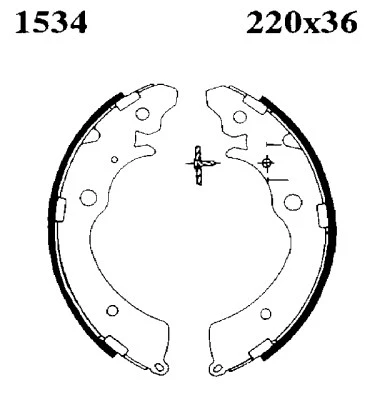 01534 BSF Комплект тормозных колодок (фото 1)