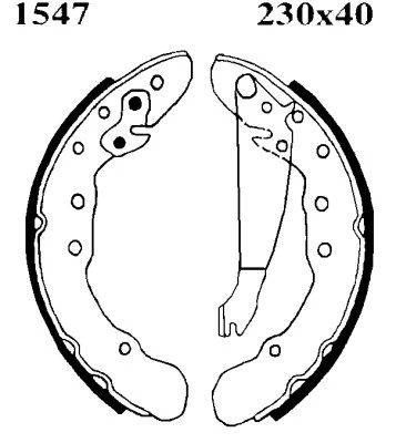 01547 BSF Комплект тормозных колодок (фото 1)