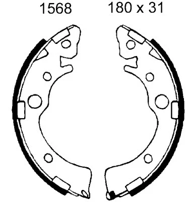 01568 BSF Комплект тормозных колодок (фото 1)
