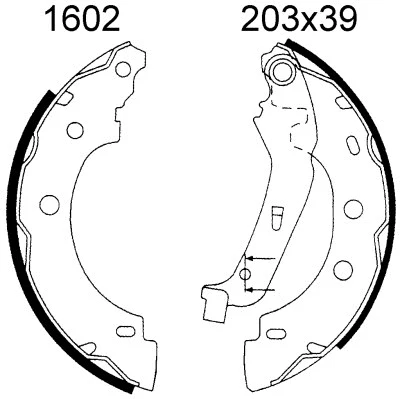 01602 BSF Комплект тормозных колодок (фото 1)