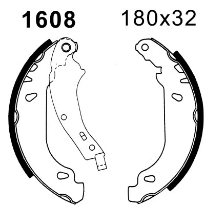 01608 BSF Комплект тормозных колодок (фото 1)