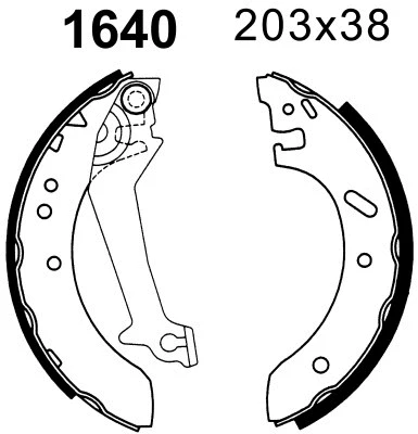 01640 BSF Комплект тормозных колодок (фото 1)