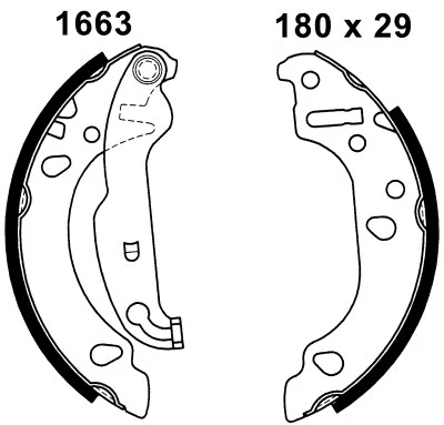 01663 BSF Комплект тормозных колодок (фото 1)
