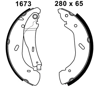01673 BSF Комплект тормозных колодок (фото 1)