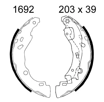 01692 BSF Комплект тормозных колодок (фото 1)