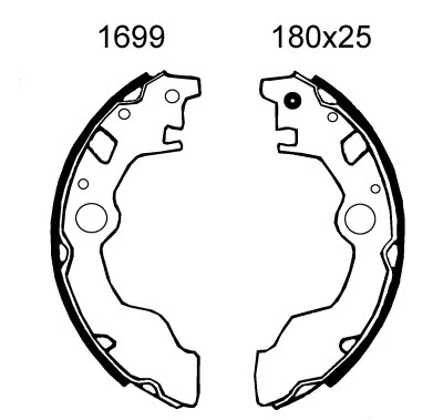 01699 BSF Комплект тормозных колодок (фото 1)