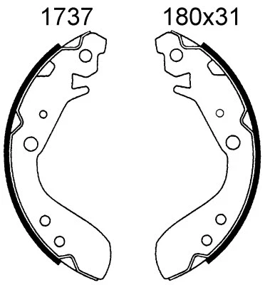 01737 BSF Комплект тормозных колодок (фото 1)
