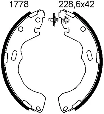 01778 BSF Комплект тормозных колодок (фото 1)