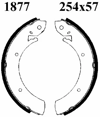01877 BSF Комплект тормозных колодок (фото 1)