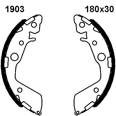 01903 BSF Комплект тормозных колодок (фото 1)
