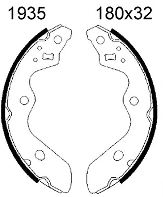 01935 BSF Комплект тормозных колодок (фото 1)