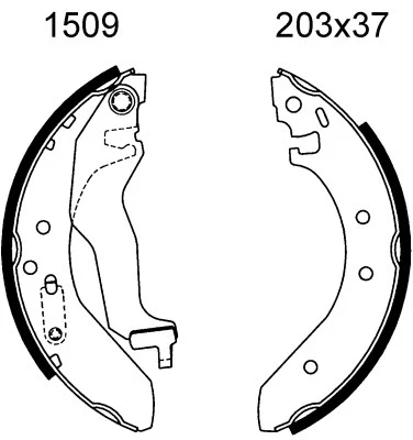 06228 BSF Комплект тормозных колодок (фото 1)