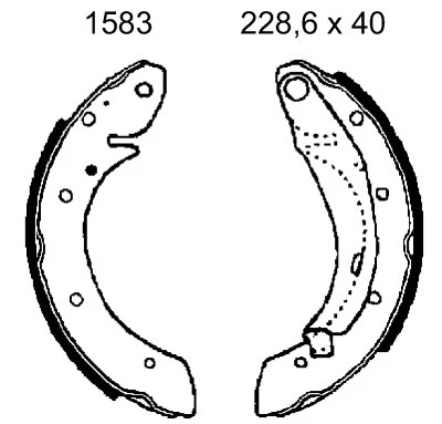 06302 BSF Комплект тормозных колодок (фото 1)