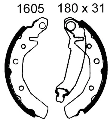 06360 BSF Комплект тормозных колодок (фото 1)