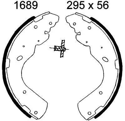 06617 BSF Комплект тормозных колодок (фото 1)