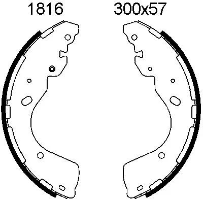 06618 BSF Комплект тормозных колодок (фото 1)