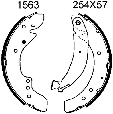07287 BSF Комплект тормозных колодок (фото 1)