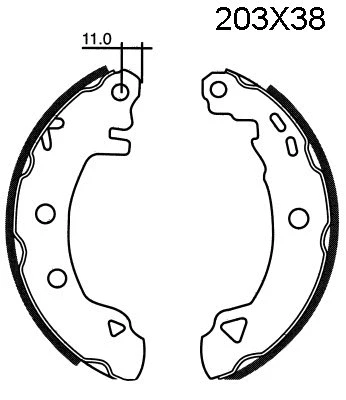 07303 BSF Комплект тормозных колодок (фото 1)