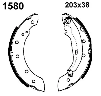 07400 BSF Комплект тормозных колодок (фото 1)