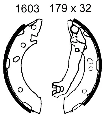 07412 BSF Комплект тормозных колодок (фото 1)