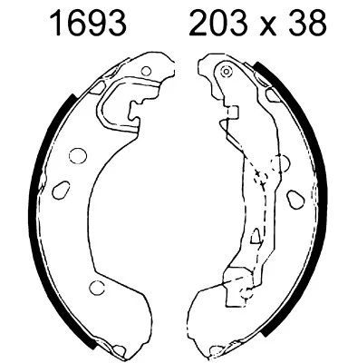 07457 BSF Комплект тормозных колодок (фото 1)