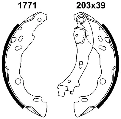 07482 BSF Комплект тормозных колодок (фото 1)