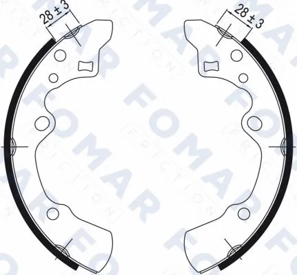 FO 0525 FOMAR Friction Комплект тормозных колодок (фото 1)
