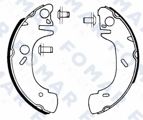FO 0561 FOMAR Friction Комплект тормозных колодок (фото 1)