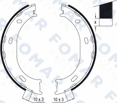 FO 9014 FOMAR Friction Комплект тормозных колодок (фото 1)
