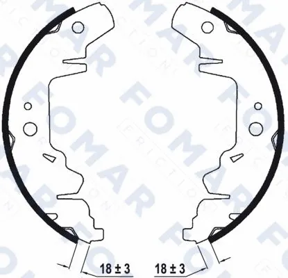 FO 9032 FOMAR Friction Комплект тормозных колодок (фото 1)