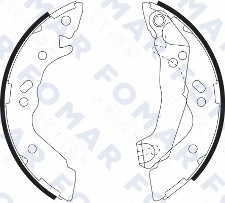 FO 9073 FOMAR Friction Комплект тормозных колодок (фото 1)