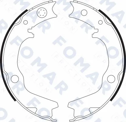 FO 9078 FOMAR Friction Комплект тормозных колодок (фото 1)
