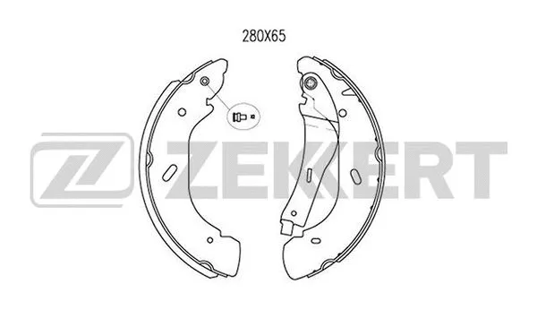 BK-4009 ZEKKERT Комплект тормозных колодок (фото 1)