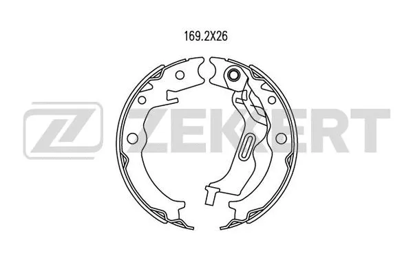 BK-4051 ZEKKERT Комплект тормозных колодок (фото 1)