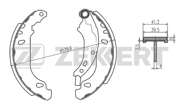 BK-4470 ZEKKERT Комплект тормозных колодок (фото 1)
