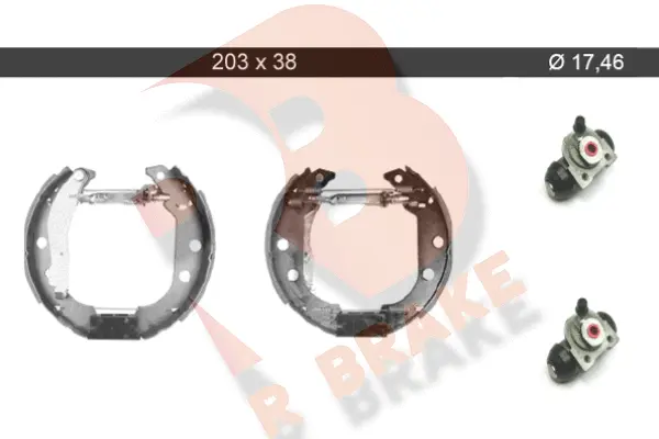 79RBKT0050 R BRAKE Комплект тормозных колодок (фото 1)