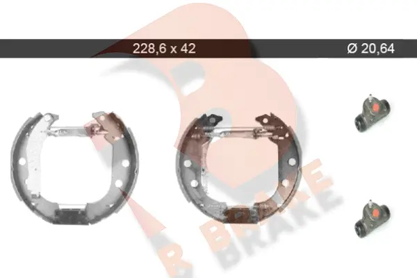 79RBKT0052 R BRAKE Комплект тормозных колодок (фото 1)